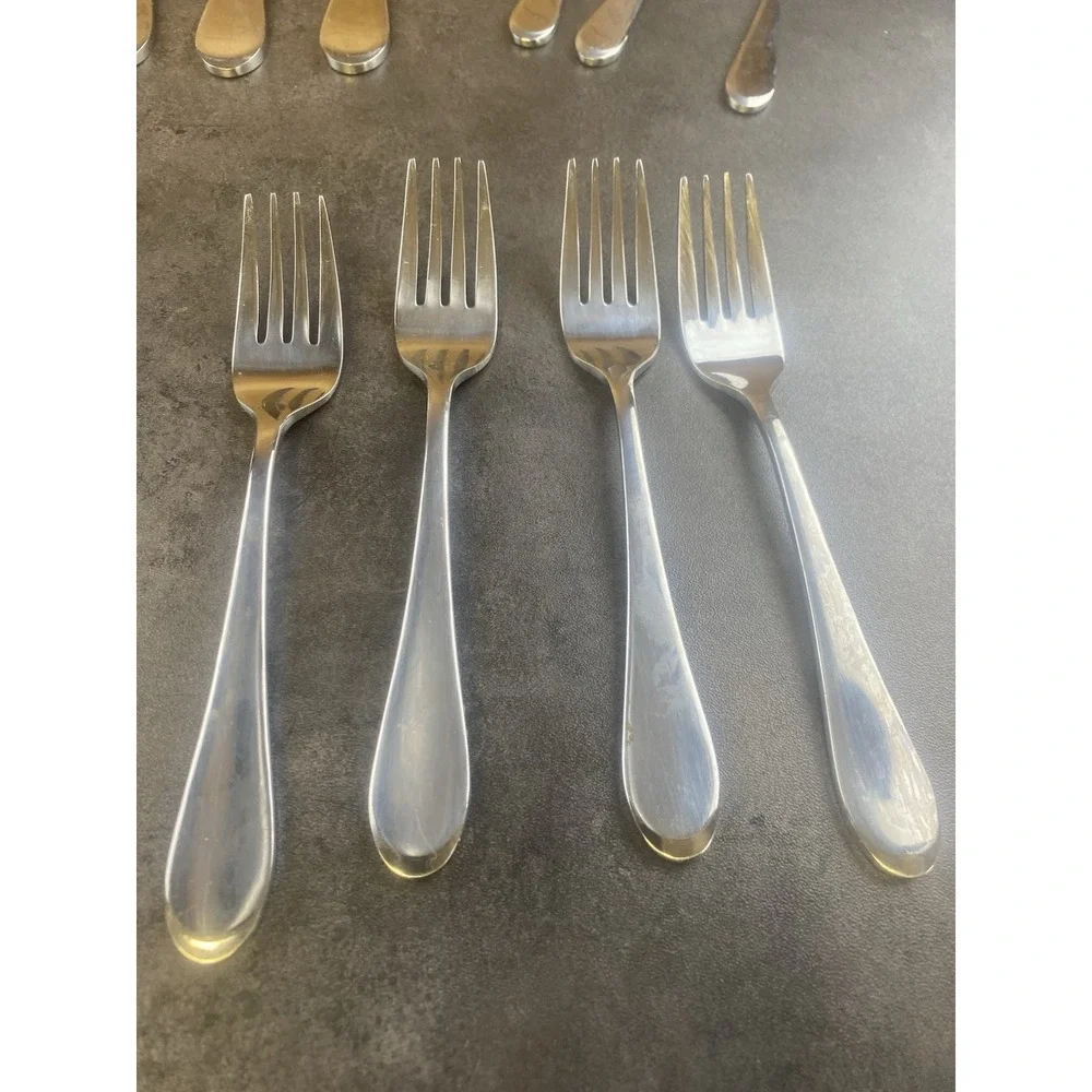 Oneida 19 Piece Stainless Flatware Service for 4-Missing a teaspoon